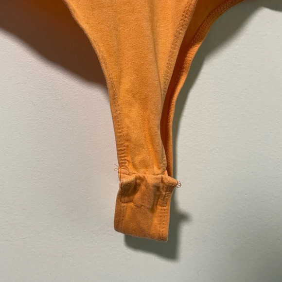 SPASH Women’s Orange Short Sleeve Bodysuit, Size  XL - Picture 4 of 7